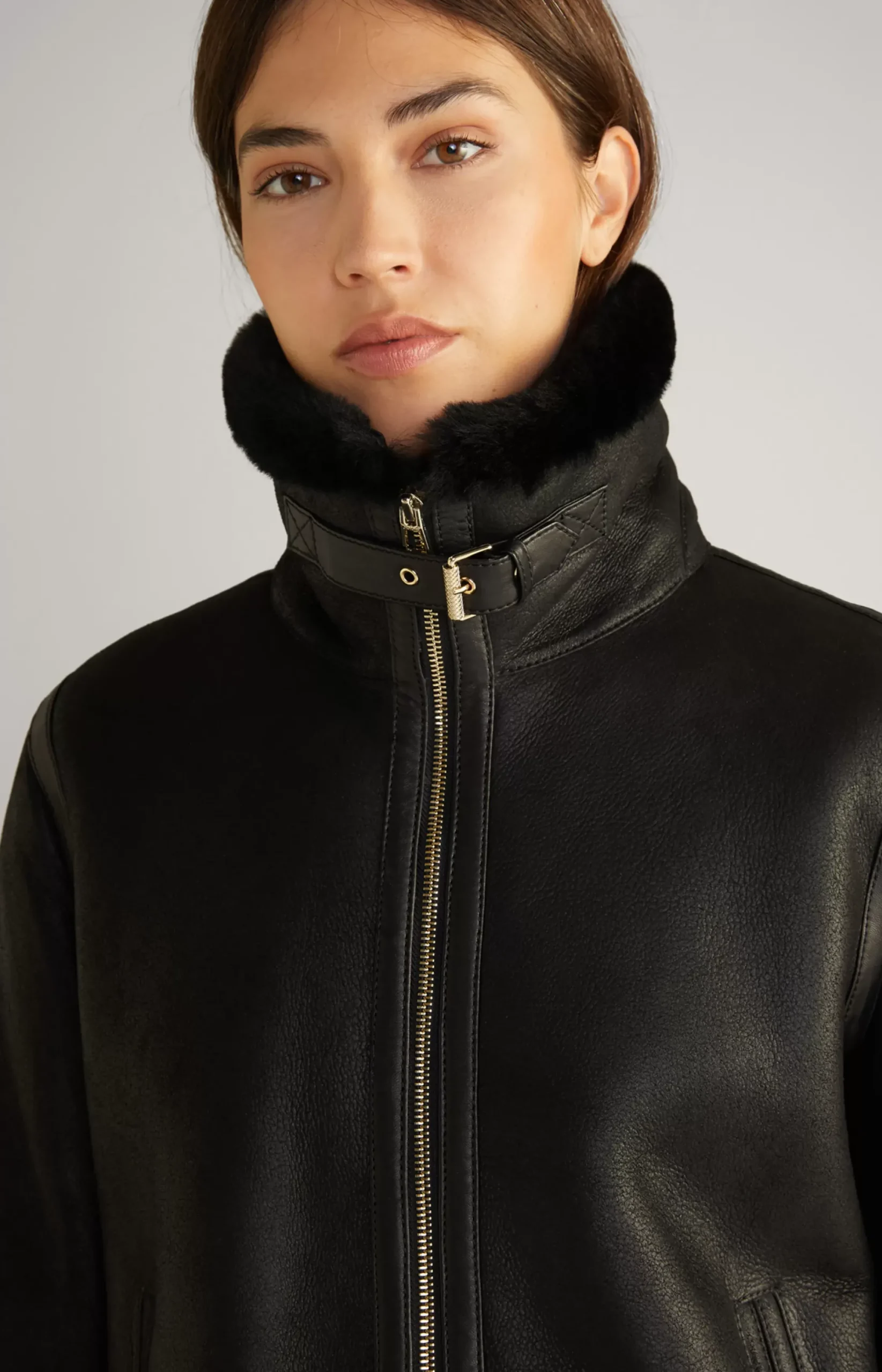 Discount JOOP! Shearling Jacket in black