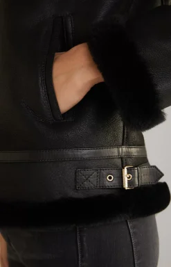 Discount JOOP! Shearling Jacket in black