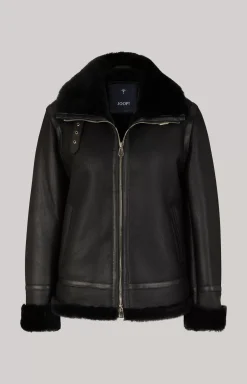 Discount JOOP! Shearling Jacket in black