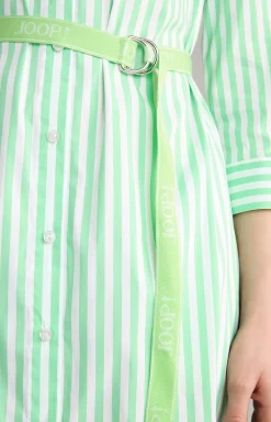 New JOOP! Shirt Dress in Stripes green/white