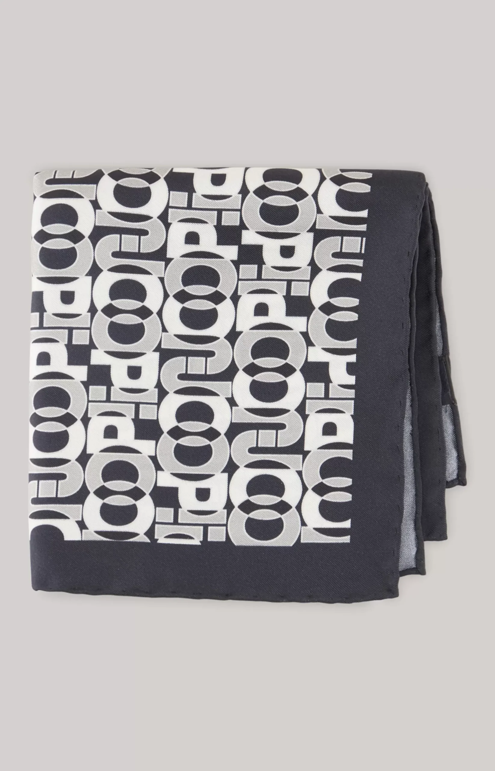 Online JOOP! Silk Pocket Square in Dark Navy/Off-white dark-navy/off-white