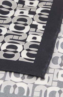 Online JOOP! Silk Pocket Square in Dark Navy/Off-white dark-navy/off-white