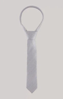 JOOP! Silk Tie in light brown/light grey