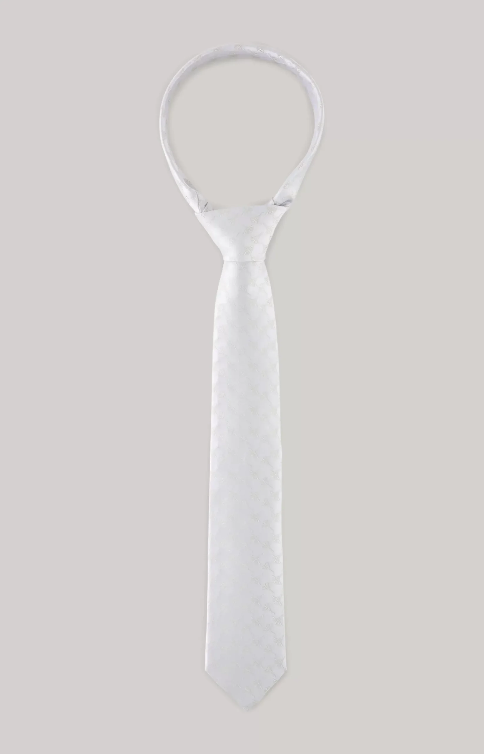 JOOP! Silk tie in silver