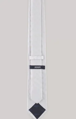 JOOP! Silk tie in silver