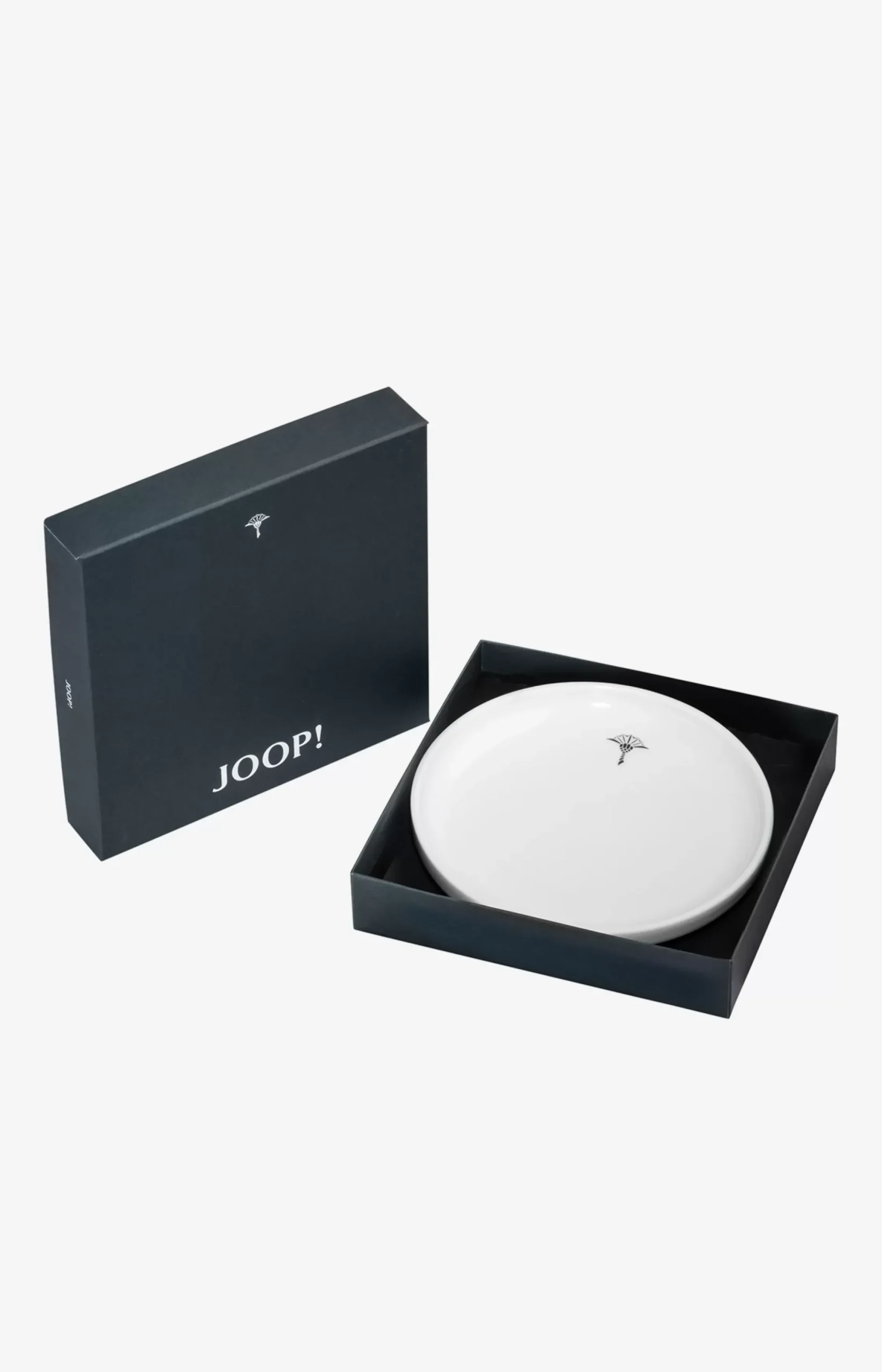 JOOP! Single Cornflower Lid/Dip Plate in white