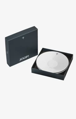 JOOP! Single Cornflower Saucer - Set of 2 in white