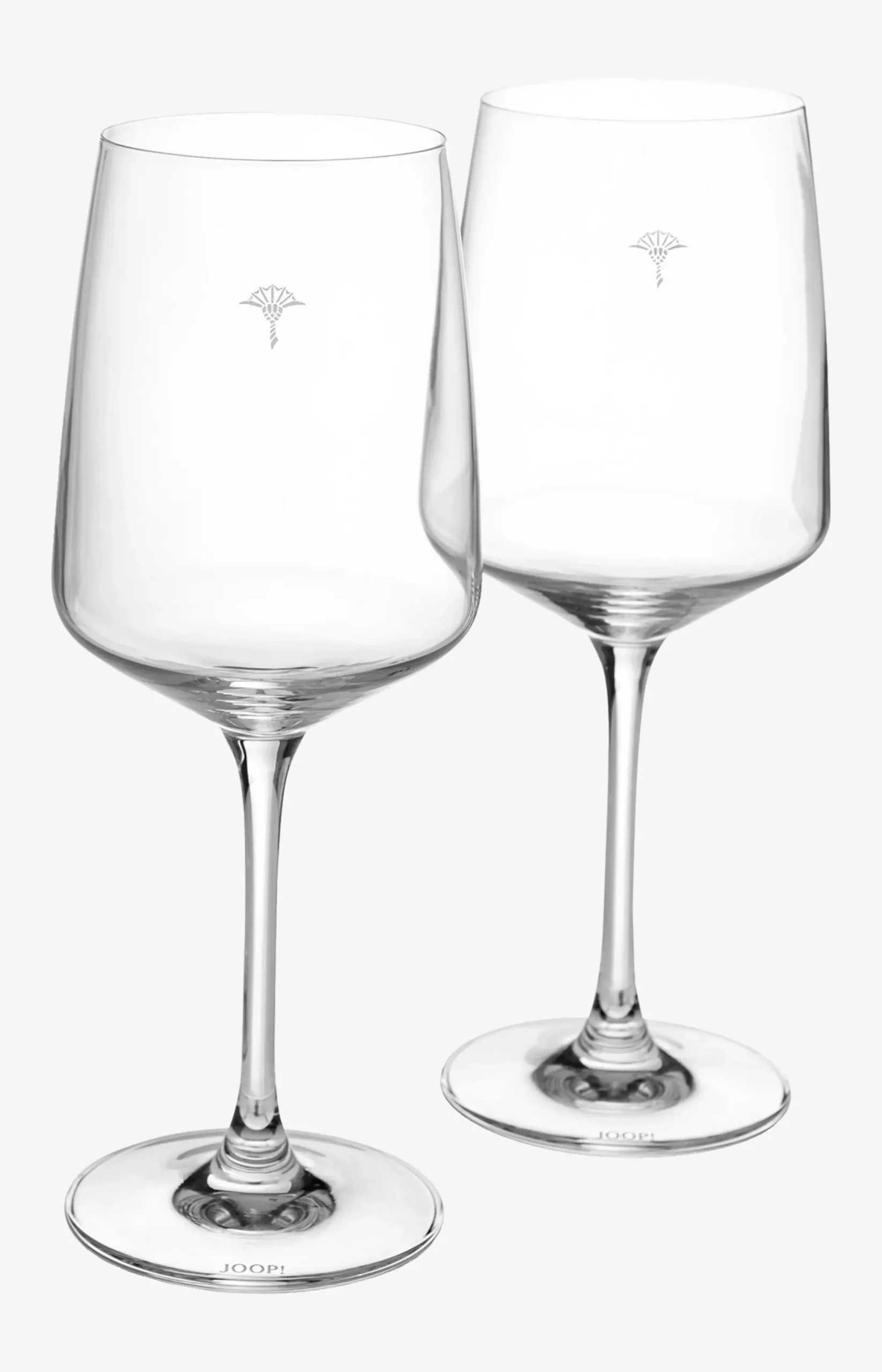 Clearance JOOP! Single Cornflower white wine glass - set of 2 matt white