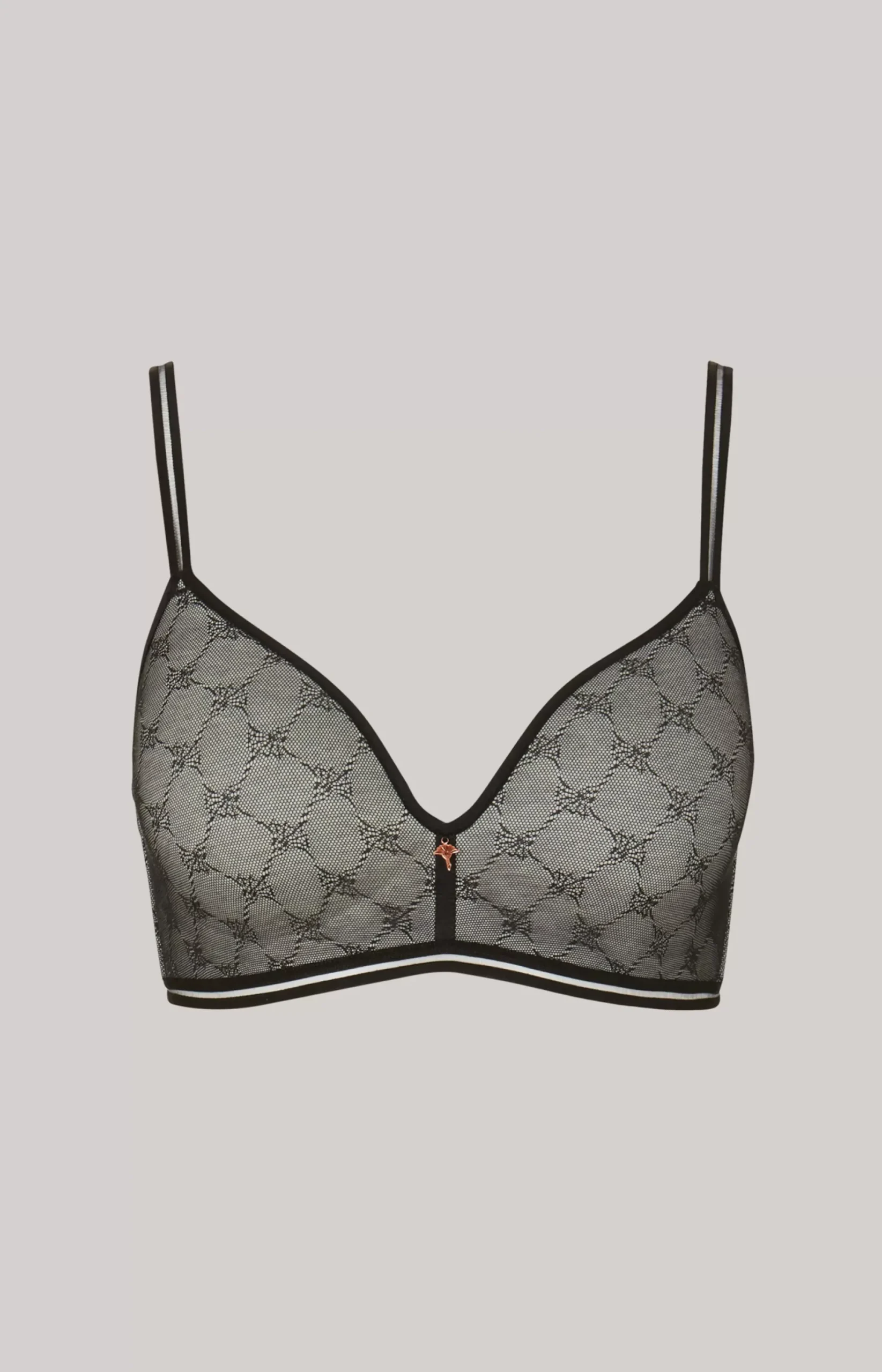 Outlet JOOP! Soft bra with cup in light grey melange/black