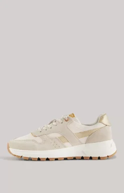 Clearance JOOP! Specchio Misto Hanna Low-Top Trainers in beige/gold