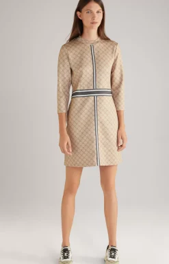 Hot JOOP! Sweatshirt Dress in a Pattern beige