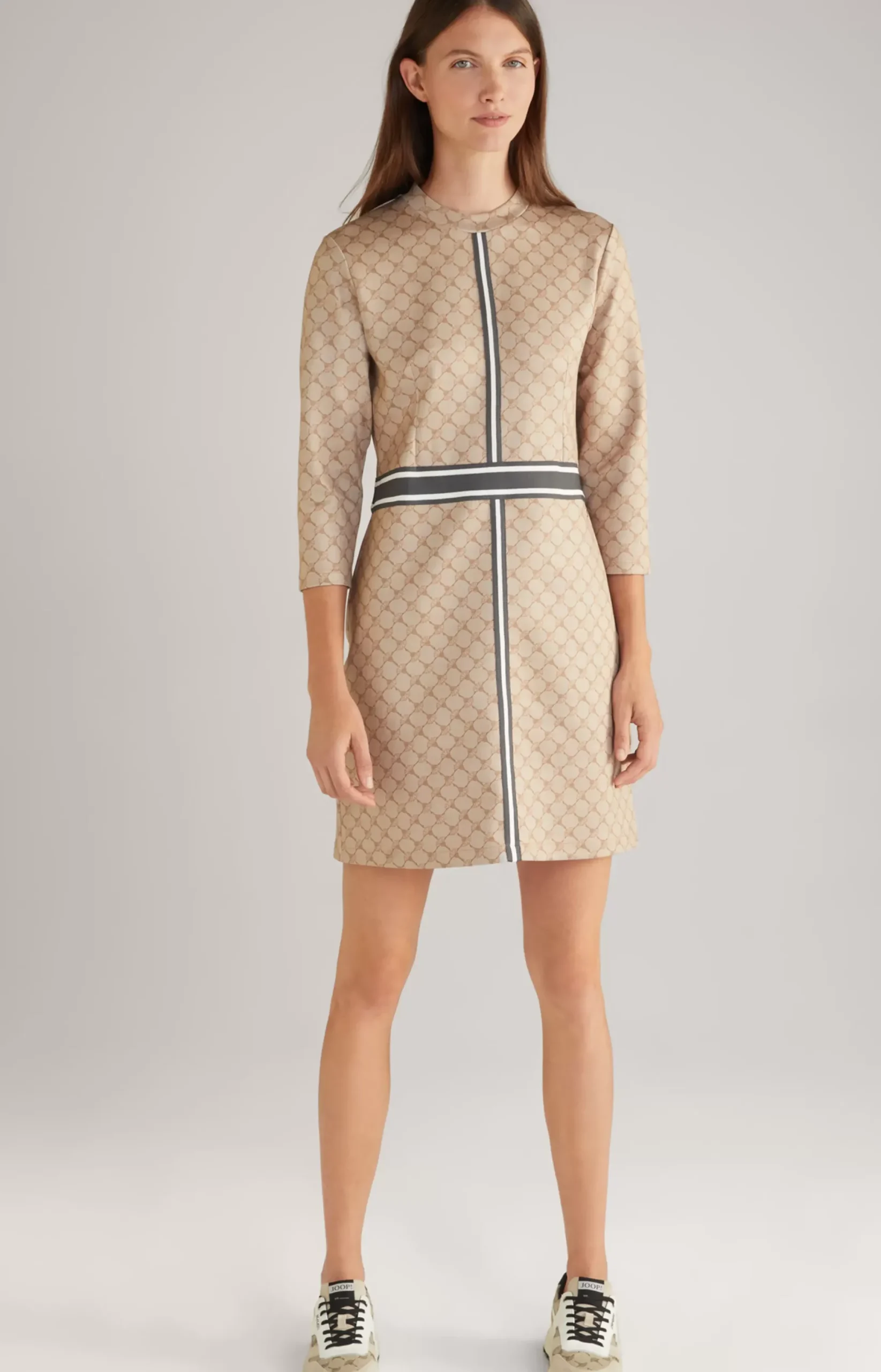 Hot JOOP! Sweatshirt Dress in a Pattern beige