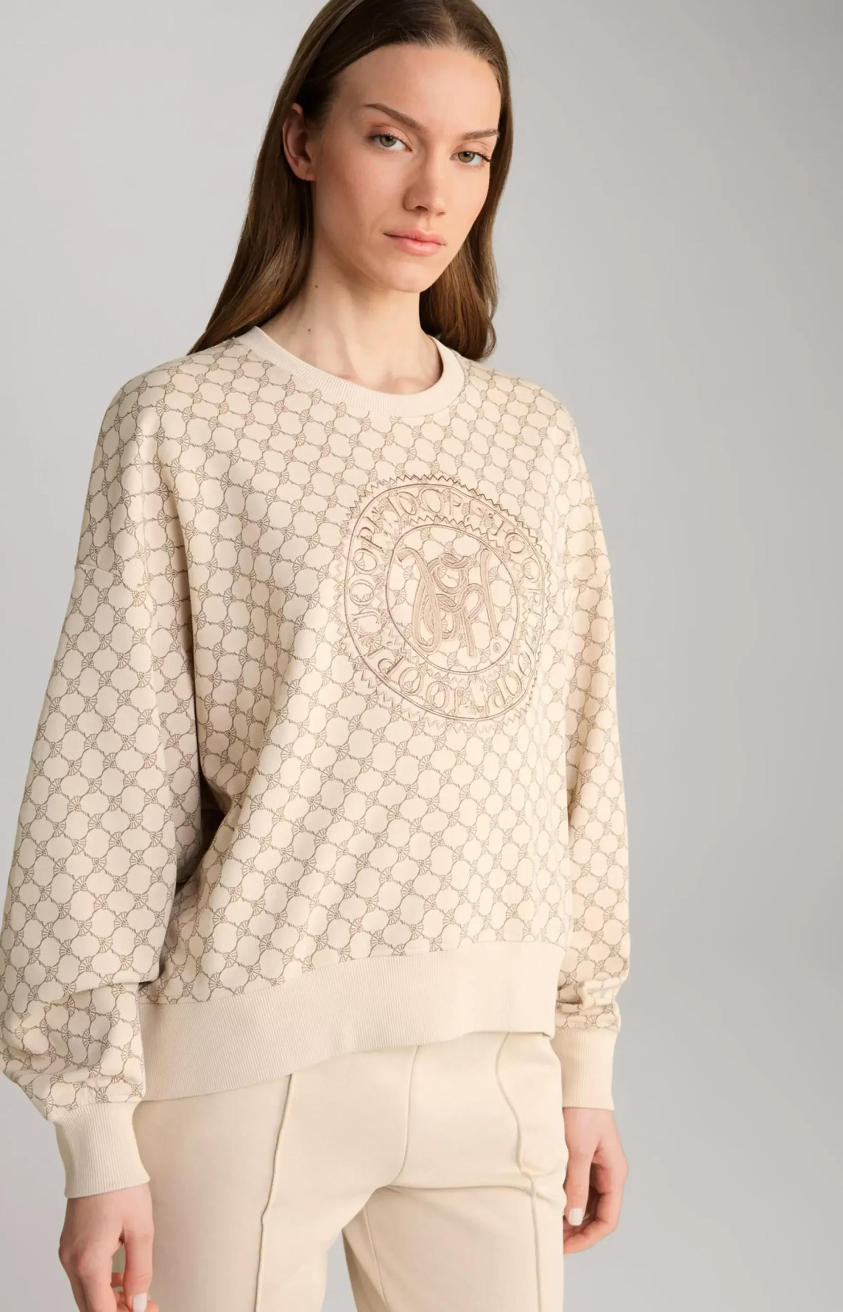 Outlet JOOP! Sweatshirt in a Pattern beige