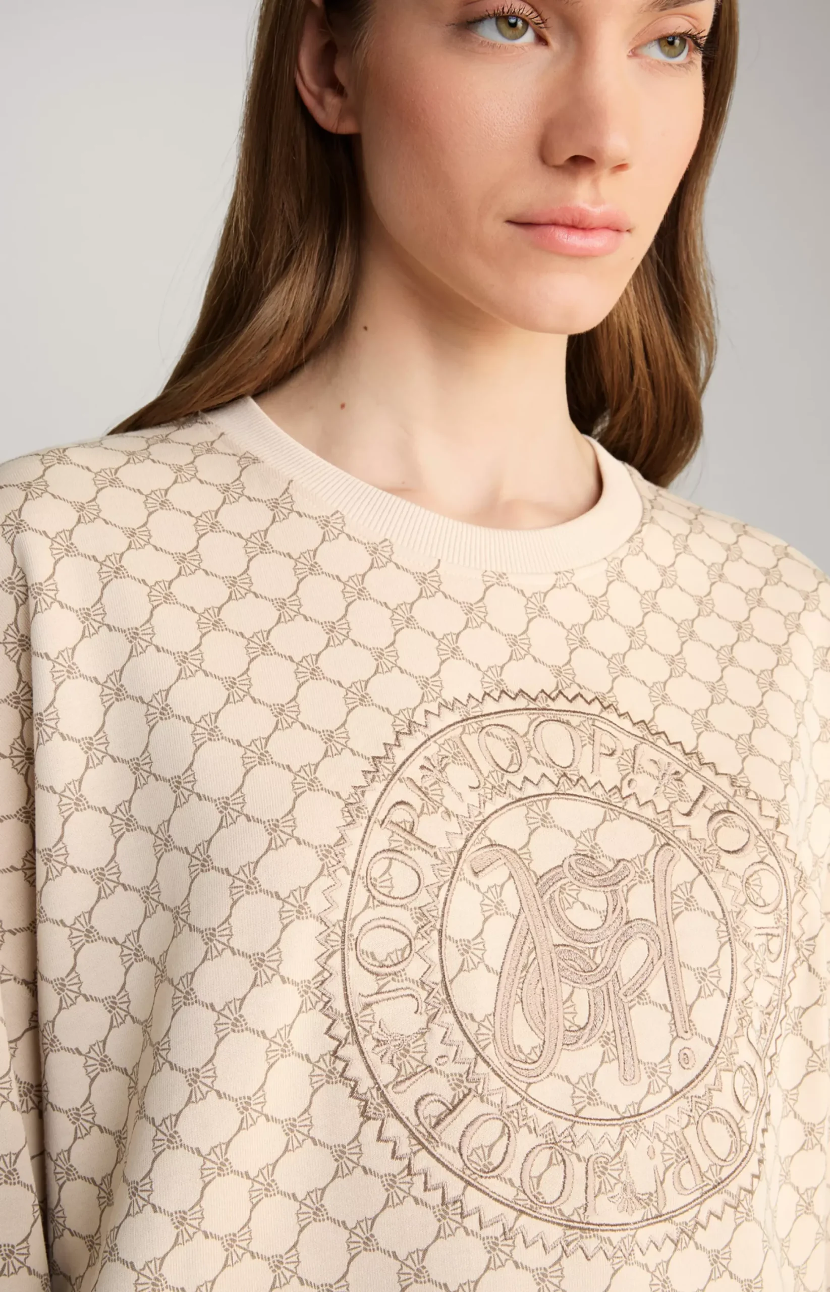 Outlet JOOP! Sweatshirt in a Pattern beige