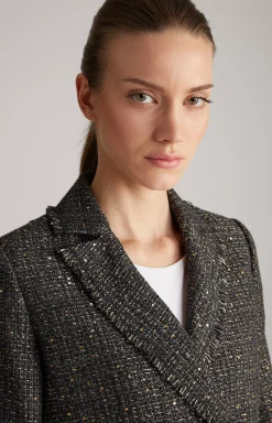 Best JOOP! Tweed Blazer Jacket in /Grey/Gold black