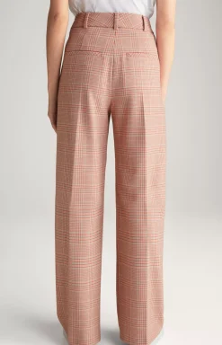 Best JOOP! Twill trousers in Beige/Red Check red/beige