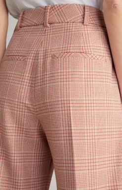 Best JOOP! Twill trousers in Beige/Red Check red/beige