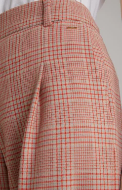 Best JOOP! Twill trousers in Beige/Red Check red/beige