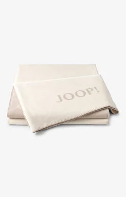 JOOP! Uni-Doubleface blanket in ecru feather Ecru/feather