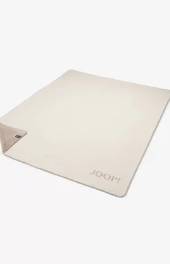 JOOP! Uni-Doubleface blanket in ecru feather Ecru/feather