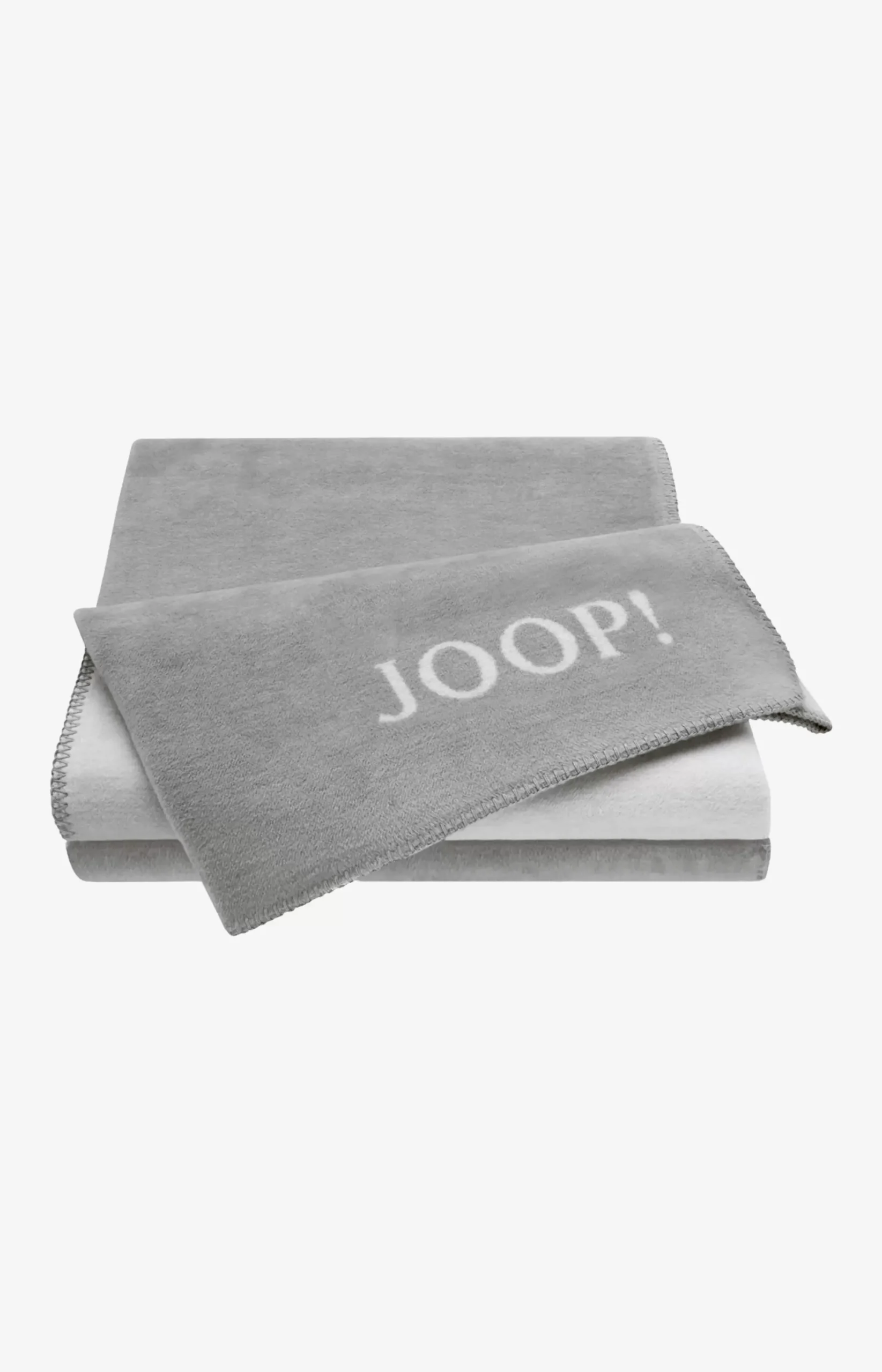 New JOOP! Uni-Doubleface blanket, silver-grey silver/grey
