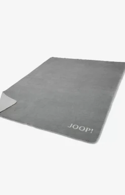 New JOOP! Uni-Doubleface blanket, silver-grey silver/grey