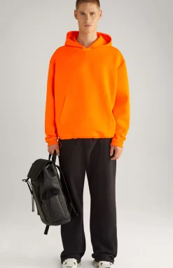 JOOP! Unisex Hoodie in neon orange