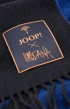 Hot JOOP! Unisex Scarf in black/blue
