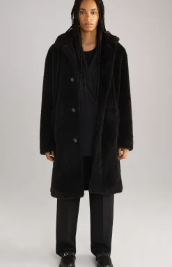 New JOOP! Unisex Teddy Fur Coat in black