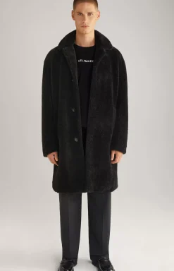 New JOOP! Unisex Teddy Fur Coat in black