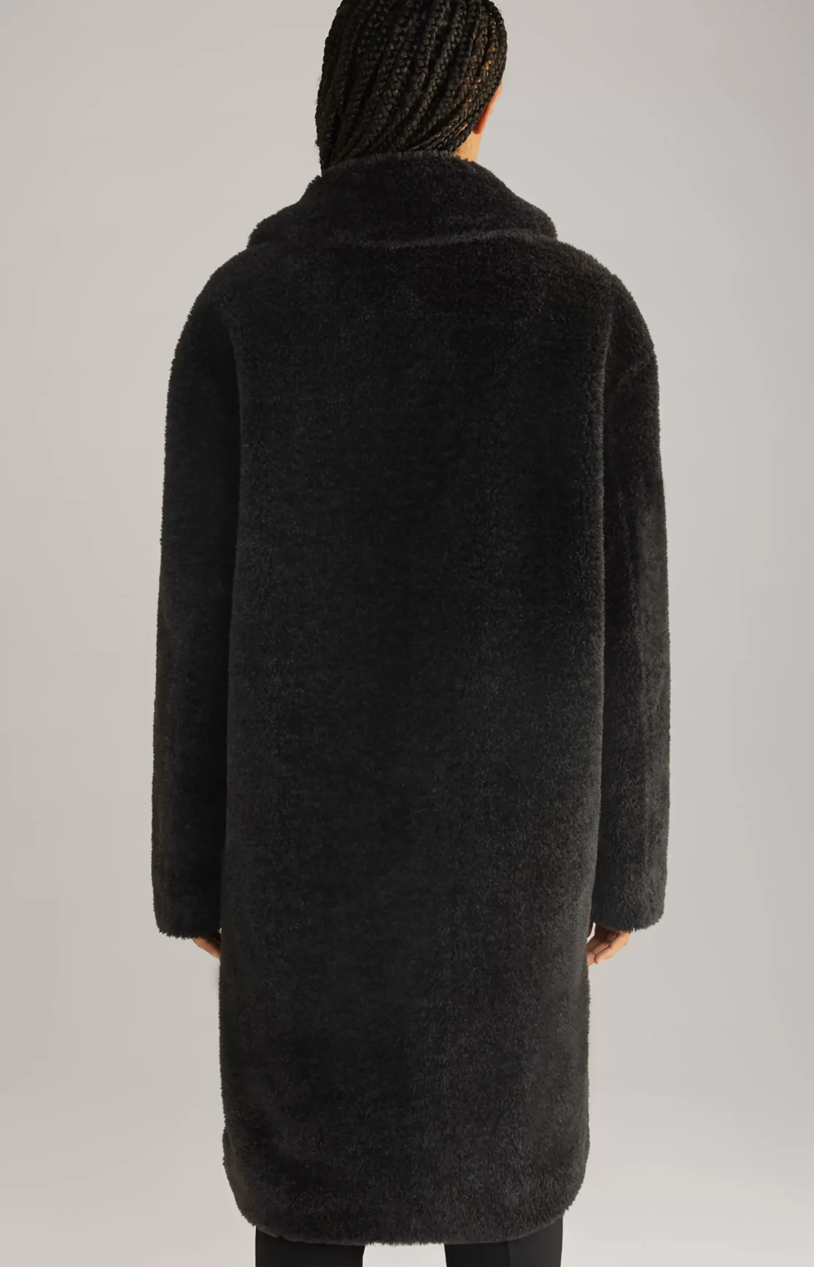 New JOOP! Unisex Teddy Fur Coat in black