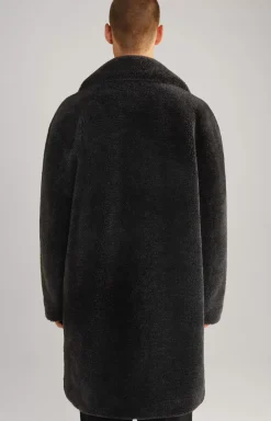 New JOOP! Unisex Teddy Fur Coat in black