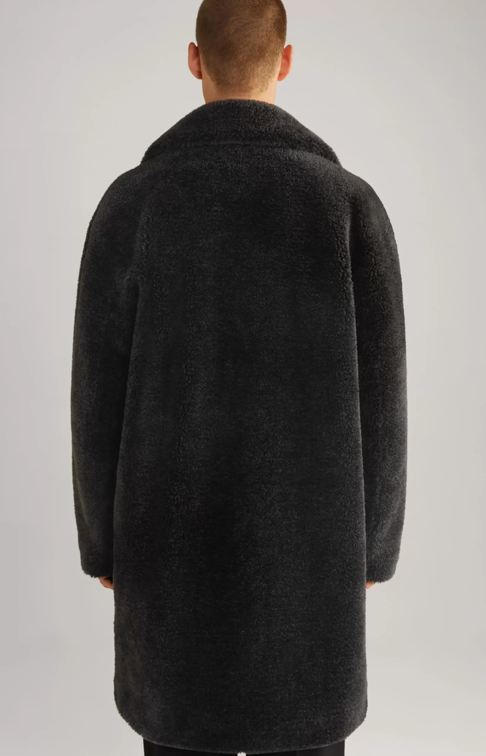 New JOOP! Unisex Teddy Fur Coat in black