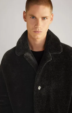 New JOOP! Unisex Teddy Fur Coat in black
