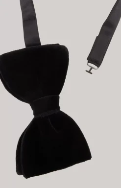 Clearance JOOP! Velvet Bow Tie in black
