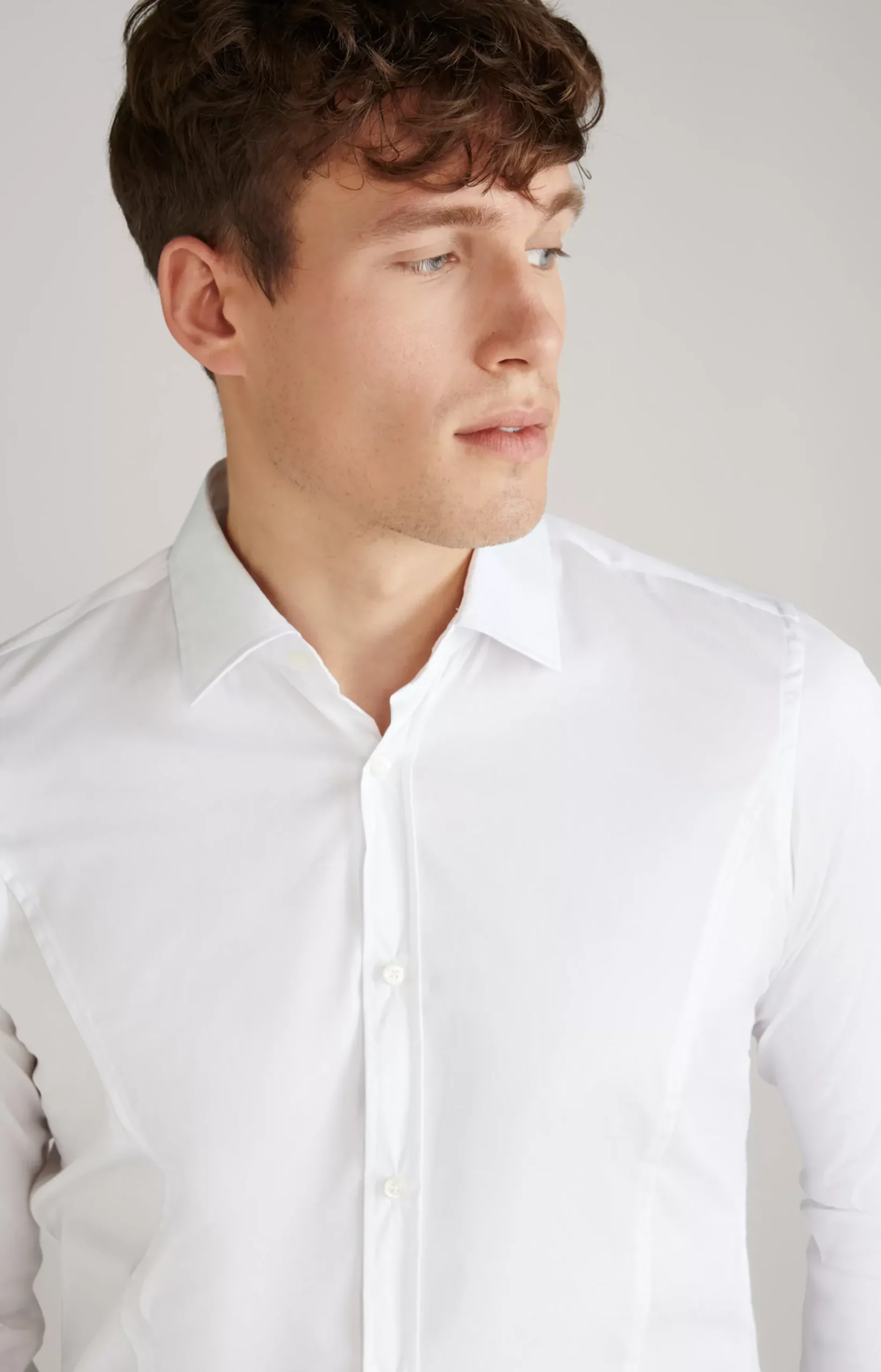 Clearance JOOP! Victor Stretch Cotton Shirt in white