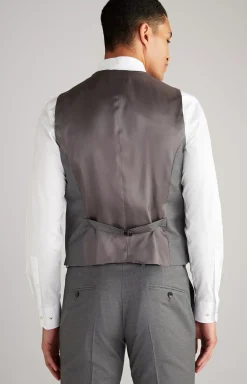 Hot JOOP! Wackno Modular Suit Waistcoat in Grey grey melange