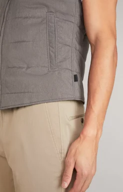 JOOP! Wilmot Quilted Waistcoat in dark beige