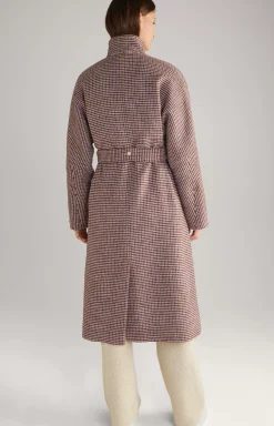 Outlet JOOP! Wool Blend Coat in ecru/purple
