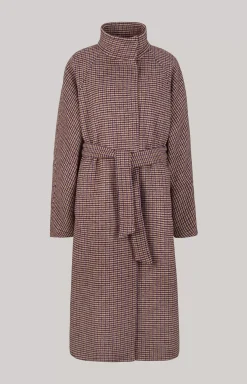 Outlet JOOP! Wool Blend Coat in ecru/purple