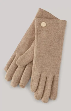 Online JOOP! Wool Gloves in beige melange