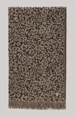 Online JOOP! Wool Jacquard Scarf in beige/black