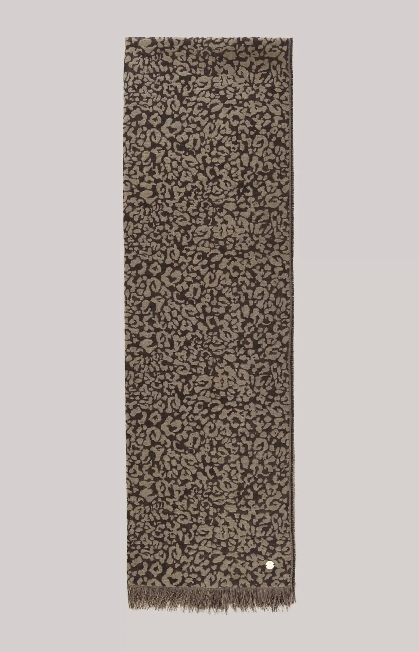 Online JOOP! Wool Jacquard Scarf in beige/black