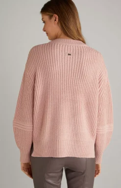 JOOP! Wool Mix Knitted Pullover in dark rosé