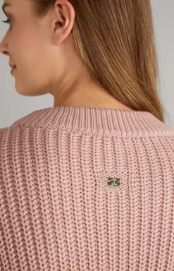 JOOP! Wool Mix Knitted Pullover in dark rosé